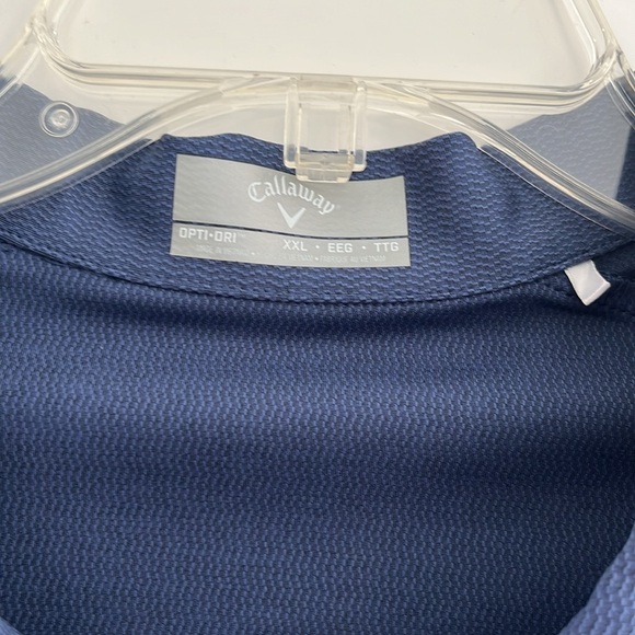 Callaway Golf 1/4 Zip Golf Shirt Blue/Gray XXL Women’s - Picture 2 of 9